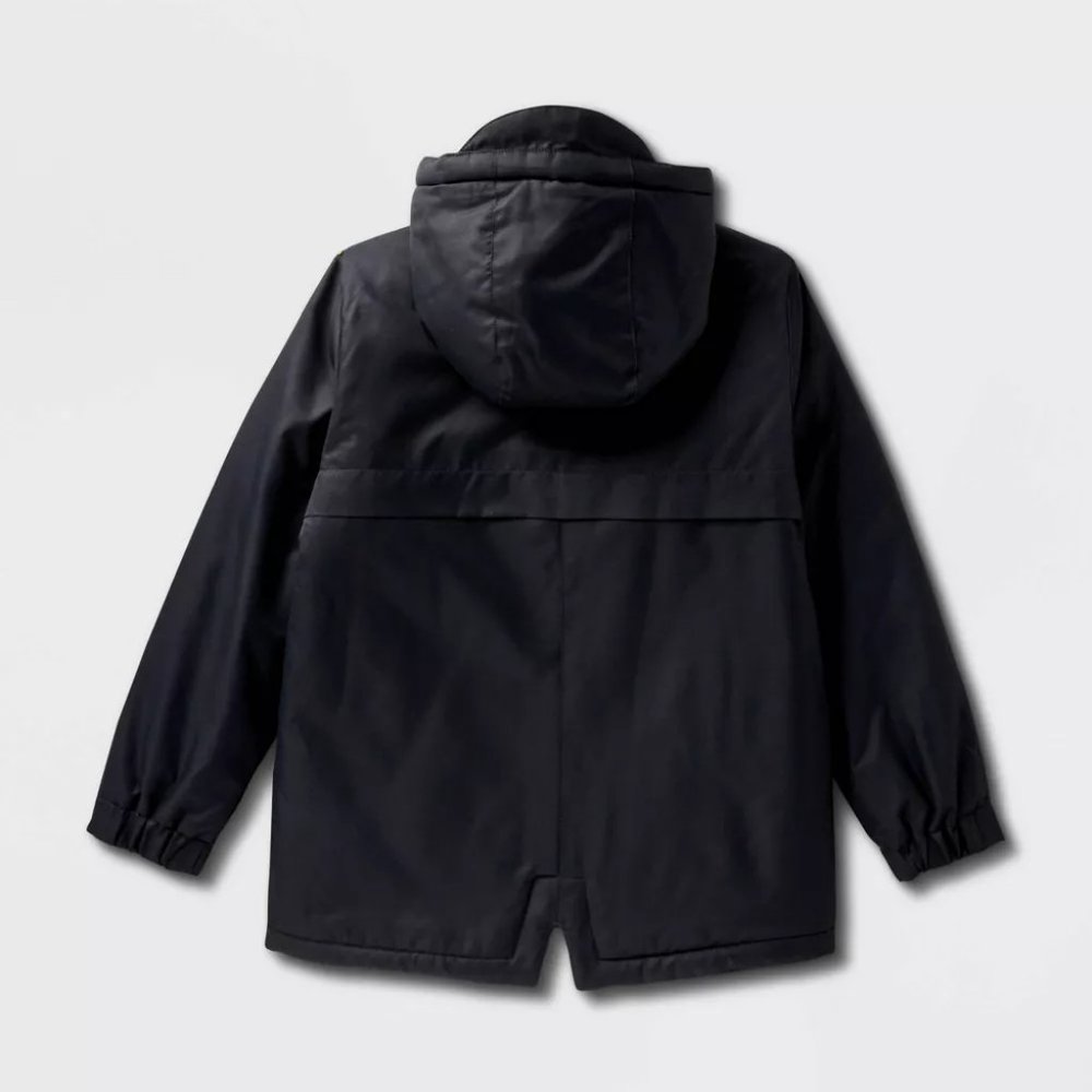 Cat & Jack - Kids' Playground Parka Jacket - Black - Picture 2 of 16